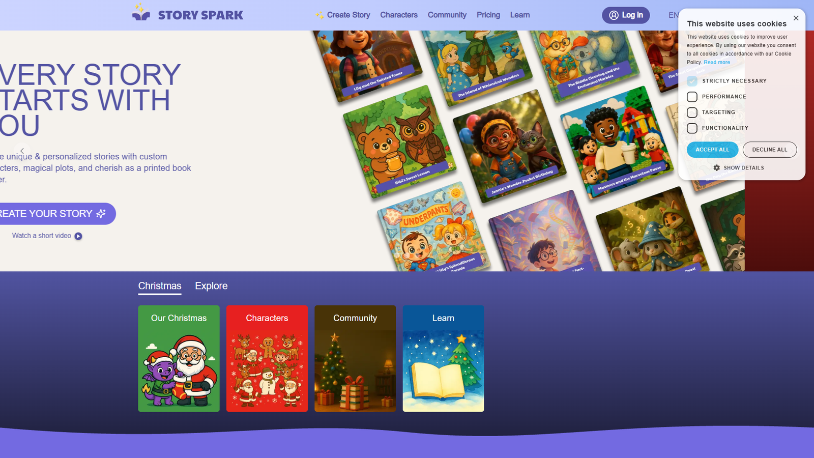 Story Spark — интерфейс нейросети Story Spark — интерфейс нейросети