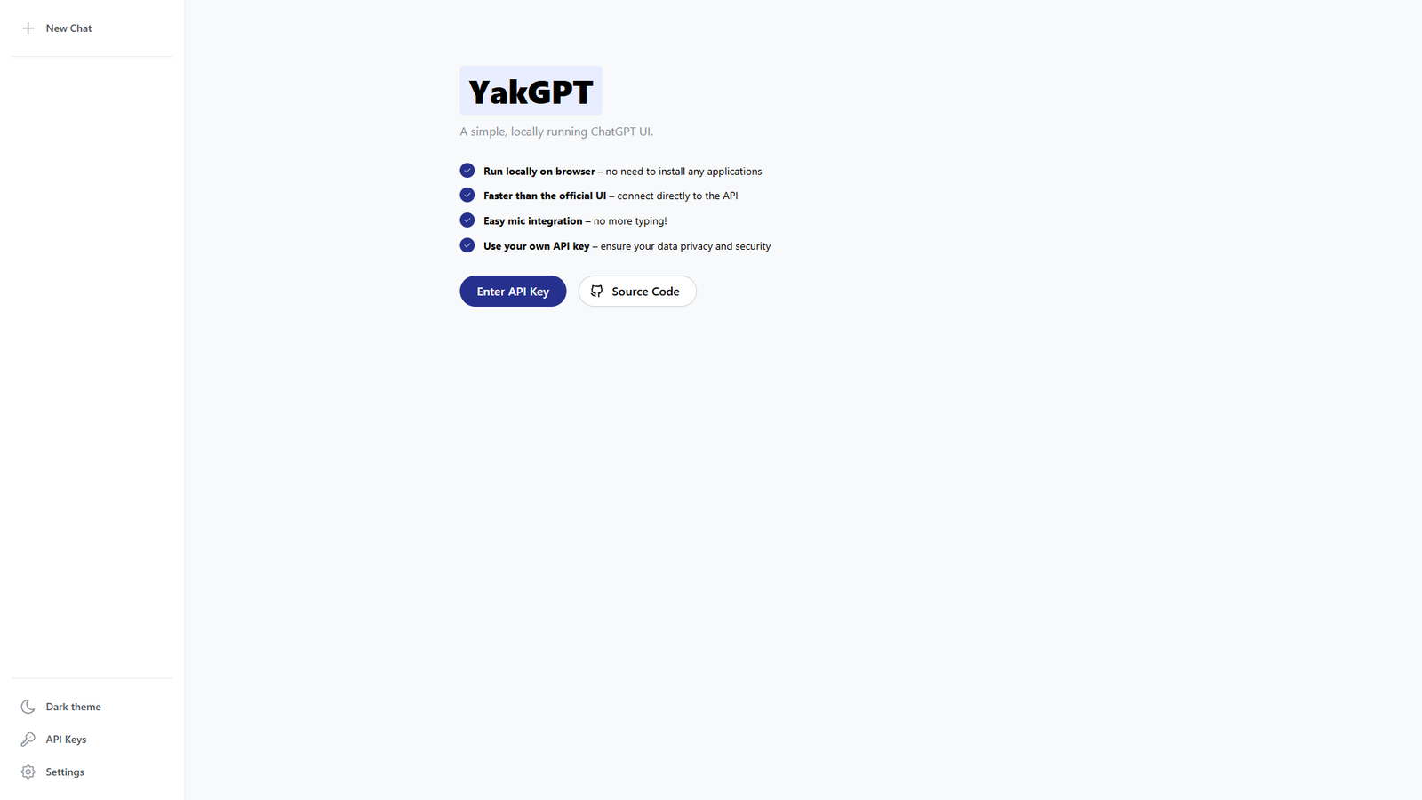 YakGPT — интерфейс нейросети YakGPT — интерфейс нейросети