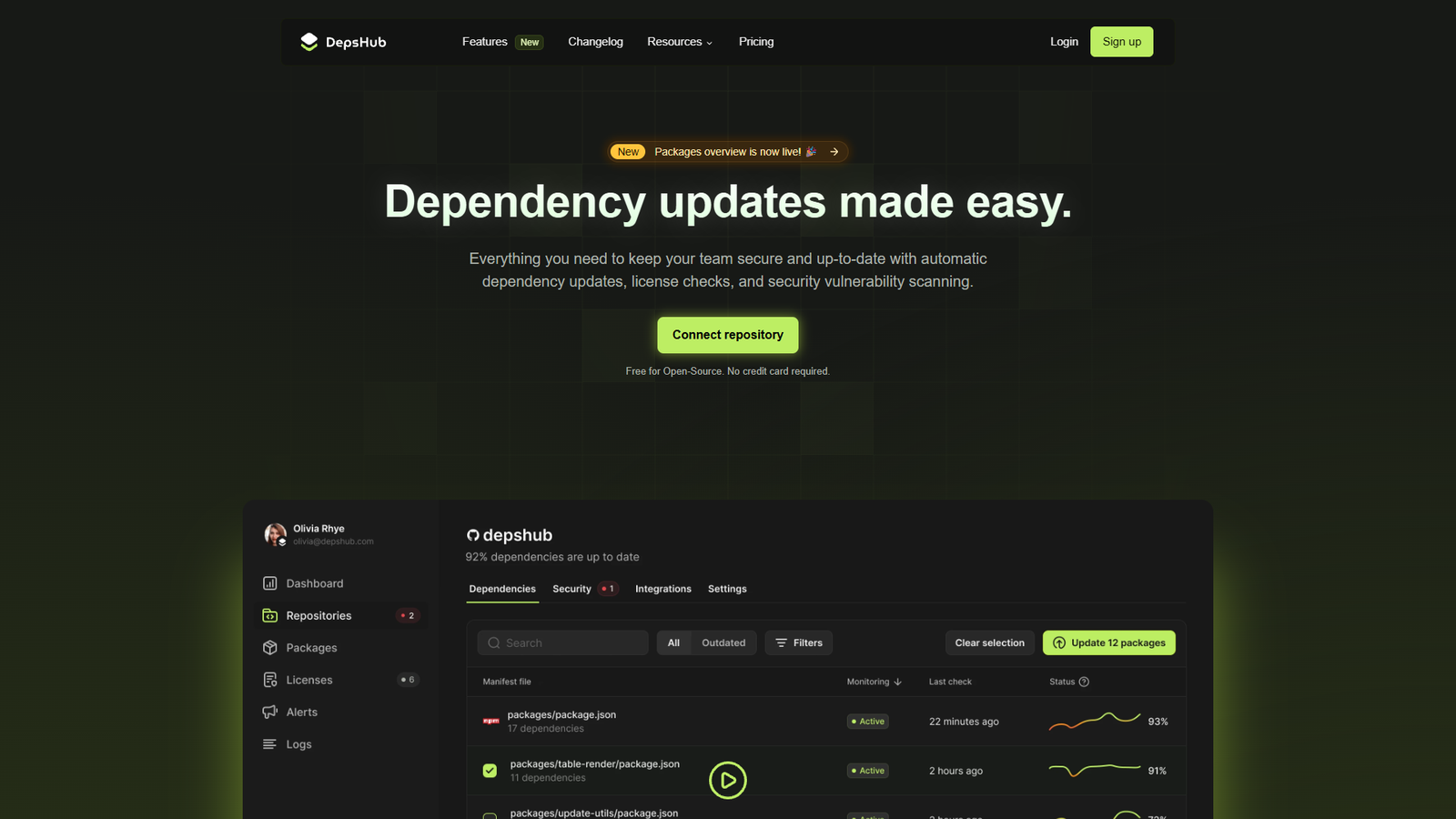 DepsHub — интерфейс нейросети DepsHub — интерфейс нейросети