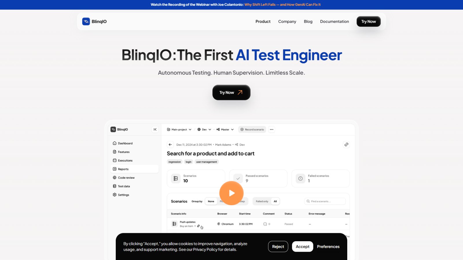 Blinq нейросеть Главная страница