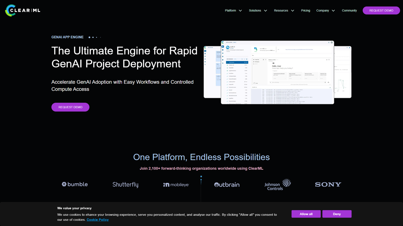ClearML GenAI App Engine — интерфейс нейросети ClearML GenAI App Engine — интерфейс нейросети