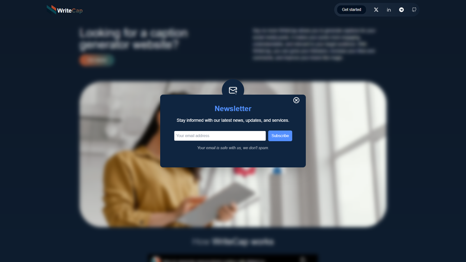 WriteCap AI — интерфейс нейросети WriteCap AI — интерфейс нейросети
