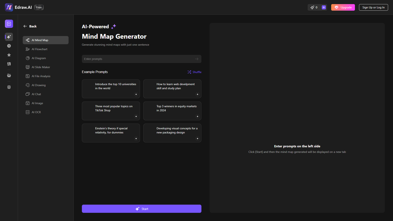 Edraw.AI — интерфейс нейросети Edraw.AI — интерфейс нейросети