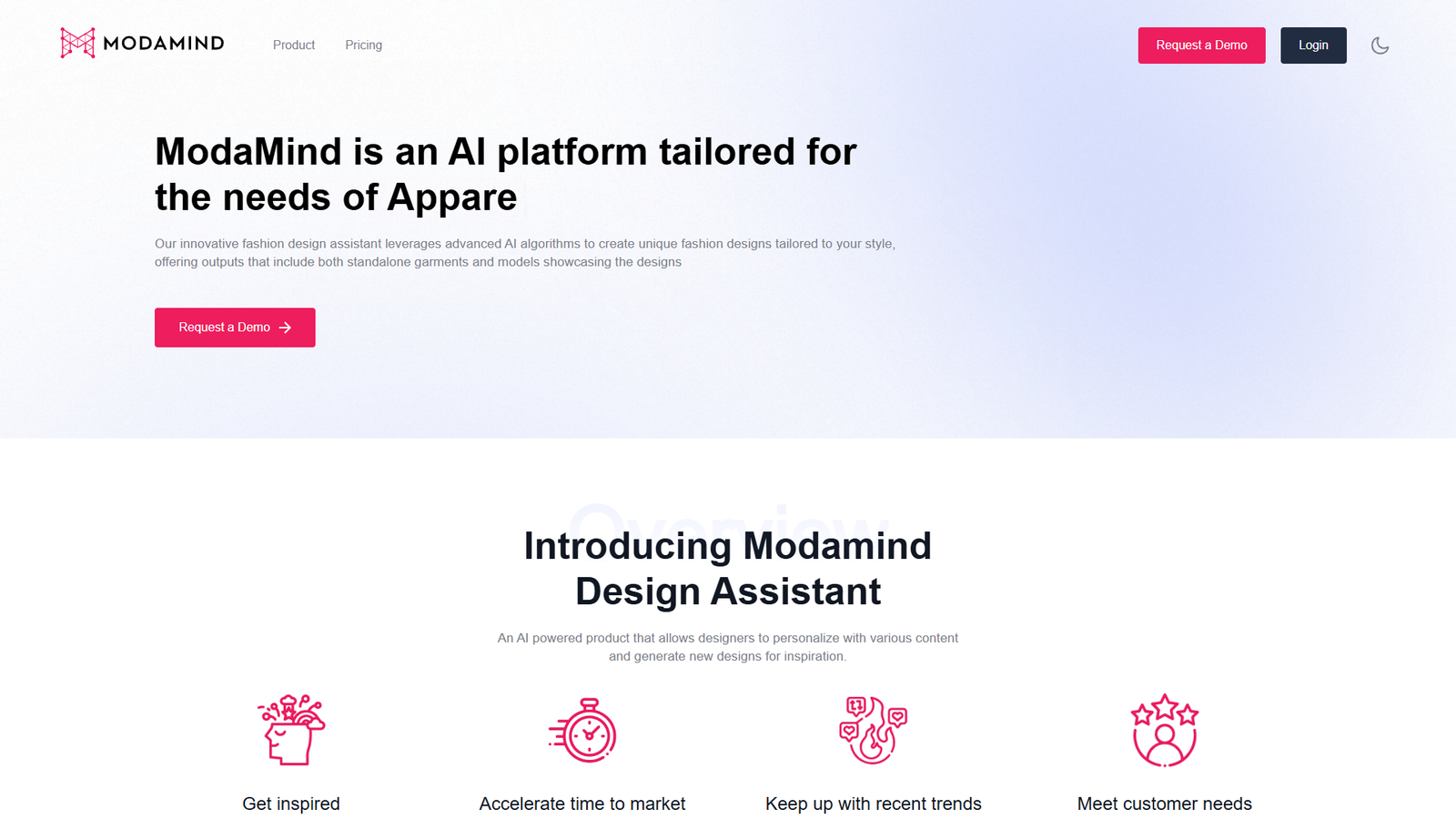 ModaMind — интерфейс нейросети ModaMind — интерфейс нейросети