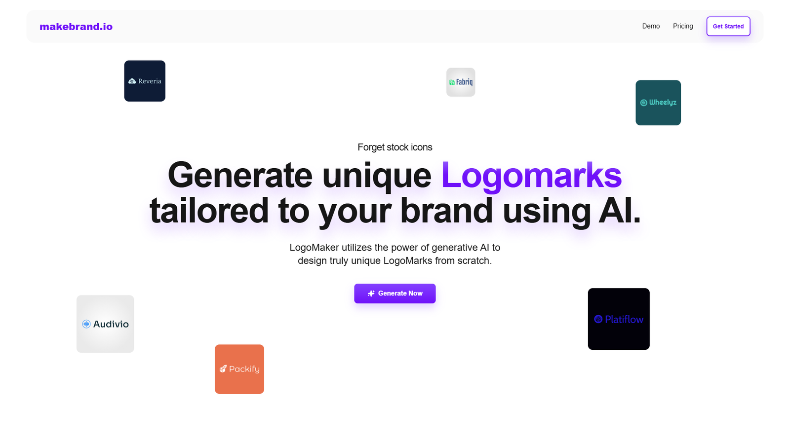 MakeBrand LogoMaker — интерфейс нейросети MakeBrand LogoMaker — интерфейс нейросети