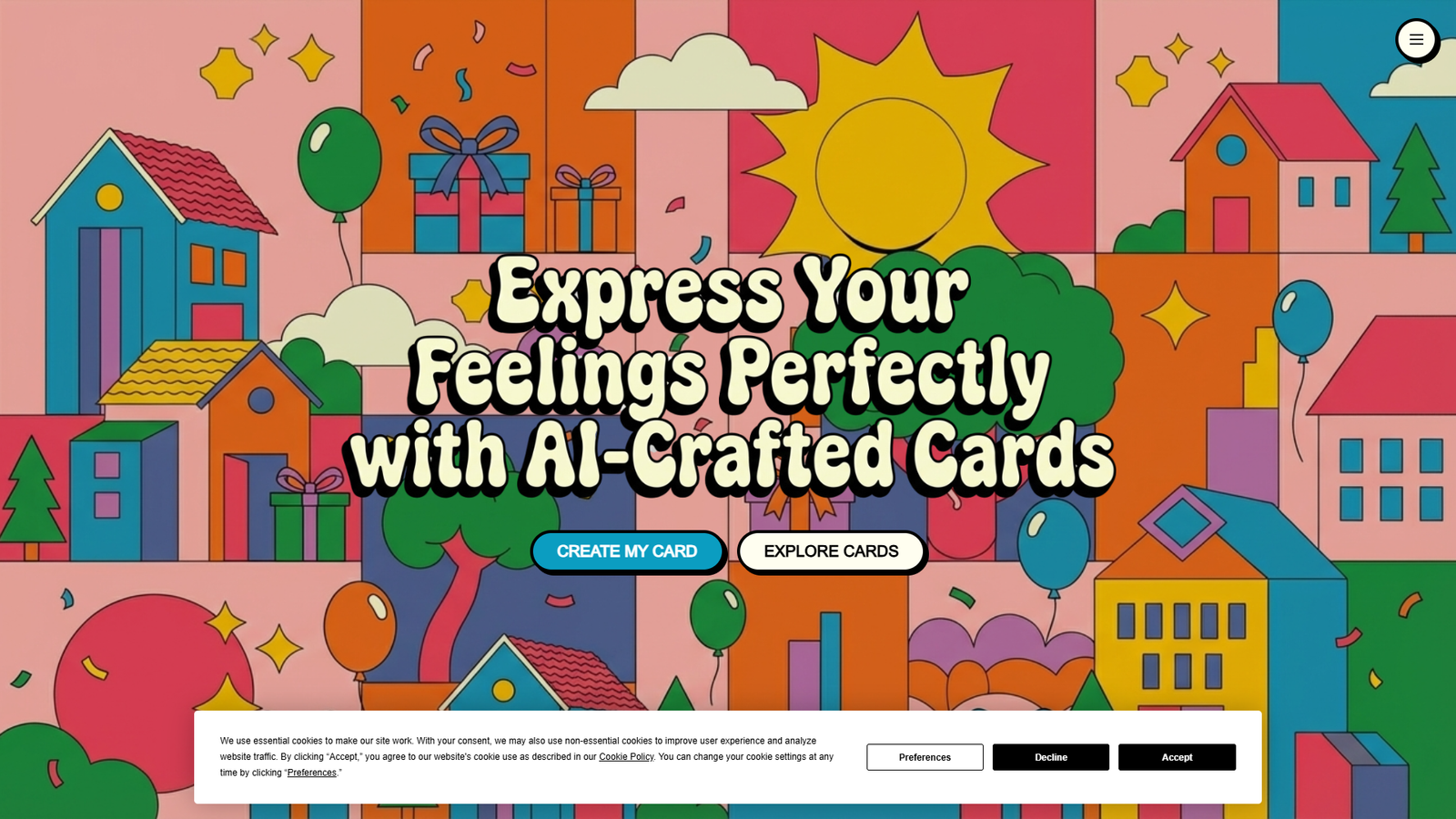 Wishbot — AI Greeting Cards — интерфейс нейросети Wishbot — AI Greeting Cards — интерфейс нейросети