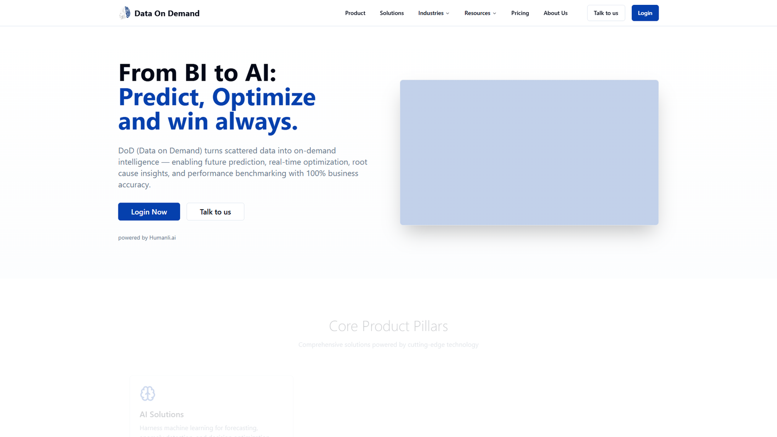 Data On Demand — интерфейс нейросети Data On Demand — интерфейс нейросети