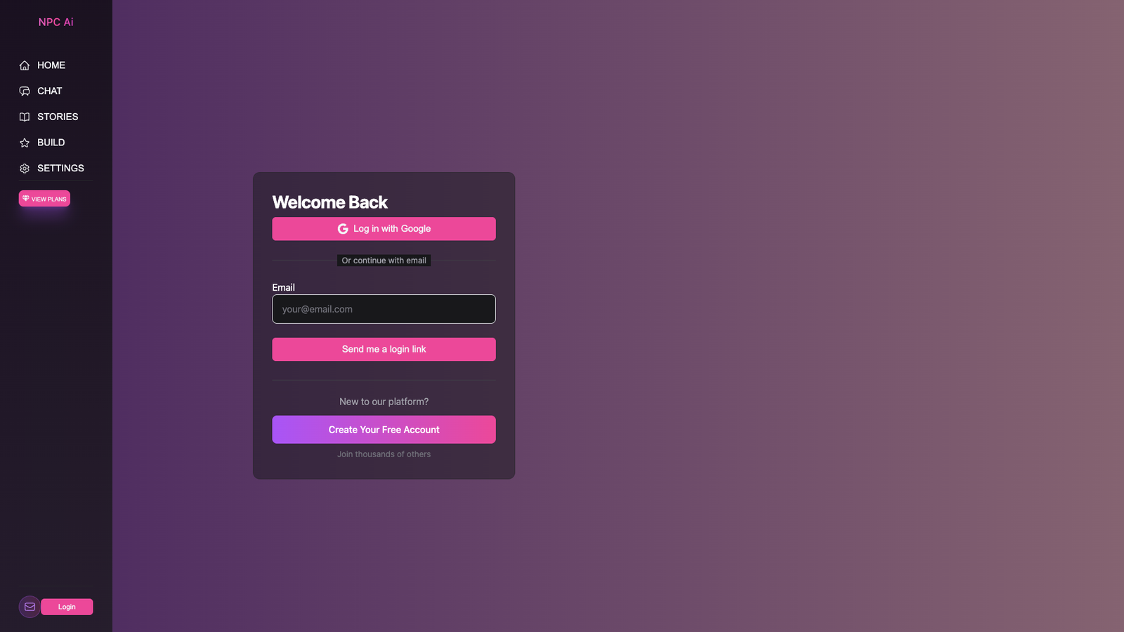 NPC Ai — интерфейс нейросети NPC Ai — интерфейс нейросети