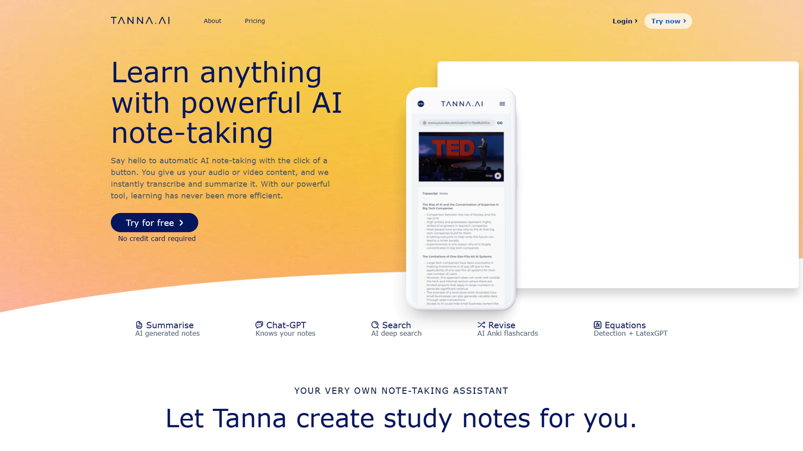 Tanna AI — интерфейс нейросети Tanna AI — интерфейс нейросети