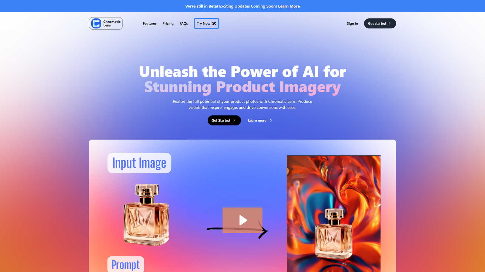 Chromatic Lens — интерфейс нейросети Chromatic Lens — интерфейс нейросети