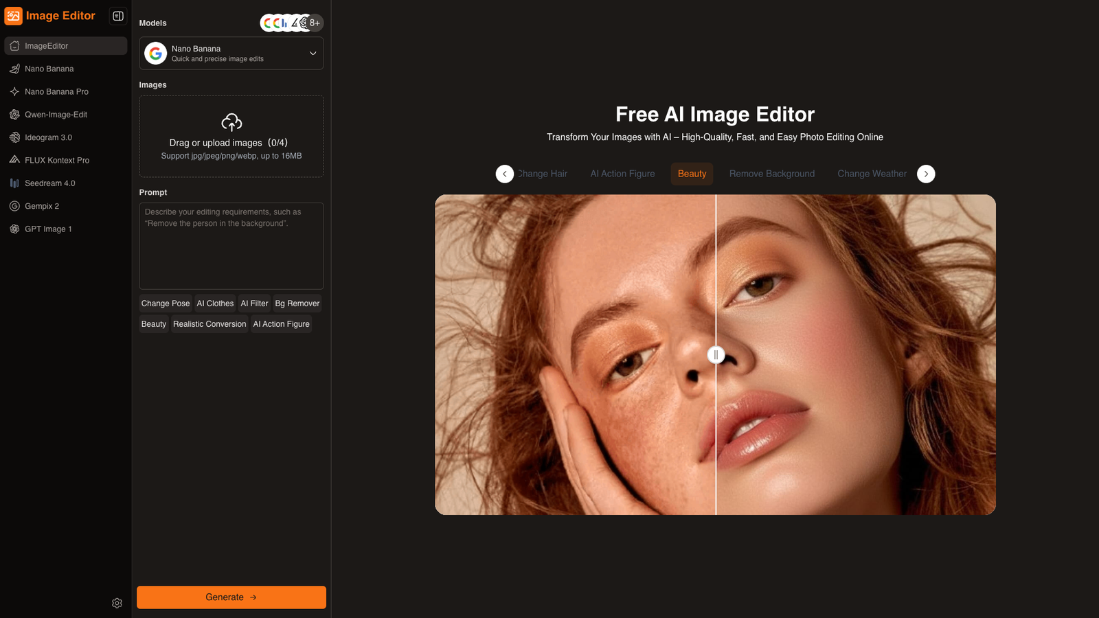 Image Editor — интерфейс нейросети Image Editor — интерфейс нейросети