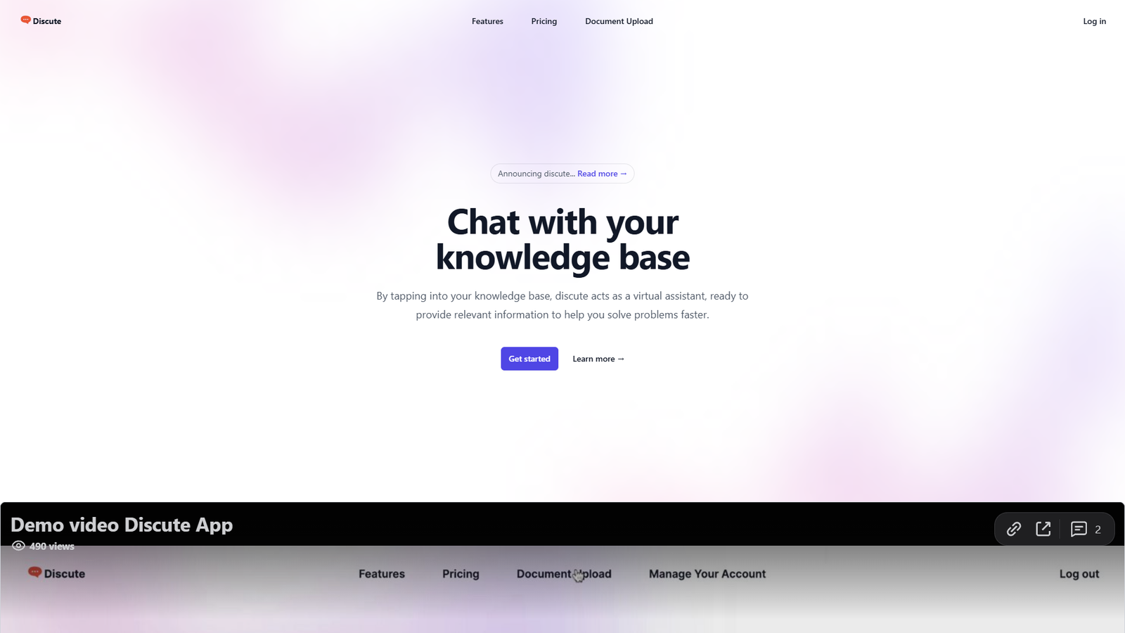 Discute — интерфейс нейросети Discute — интерфейс нейросети