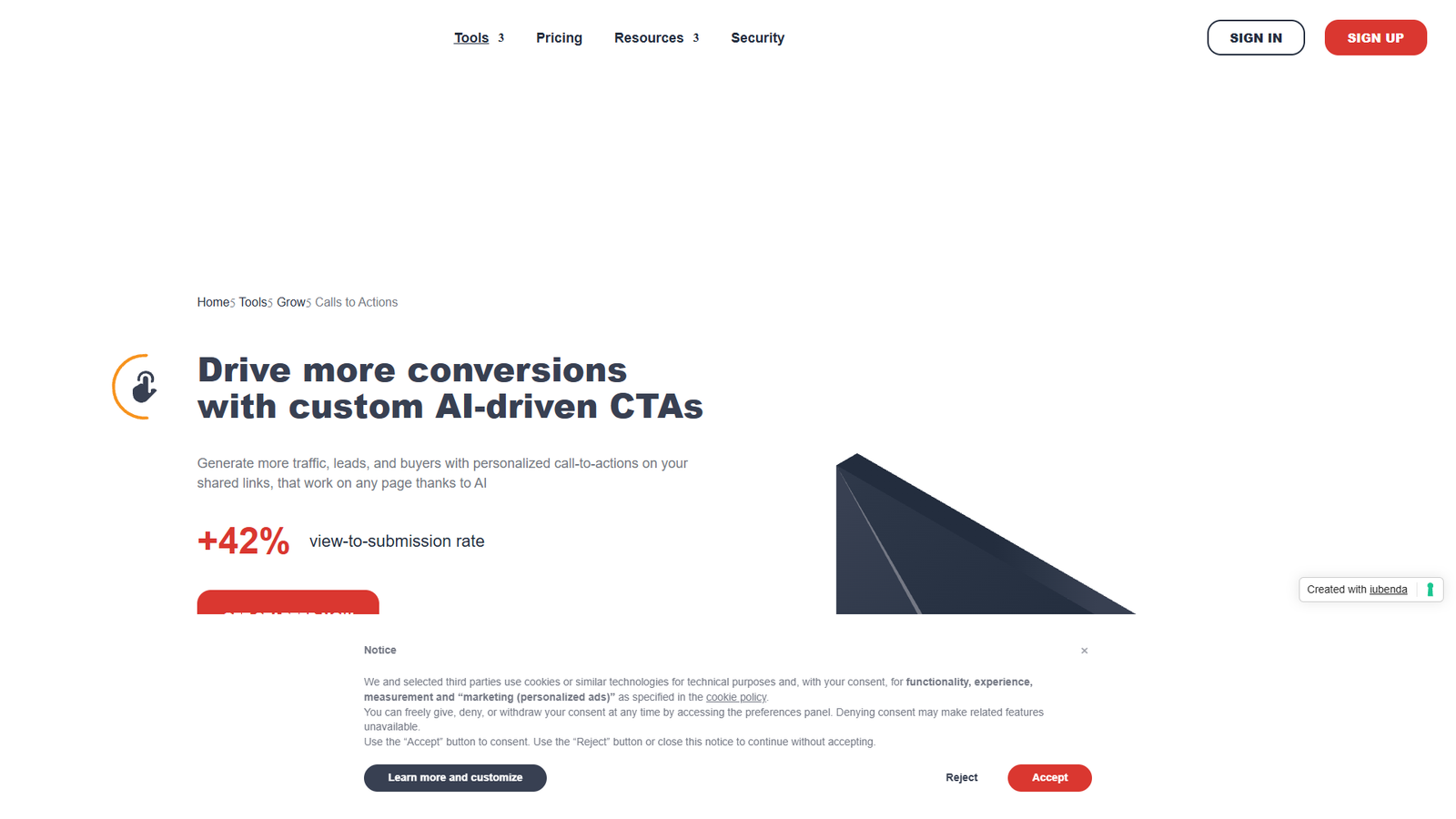 JotURL Calls to Actions — интерфейс нейросети JotURL Calls to Actions — интерфейс нейросети