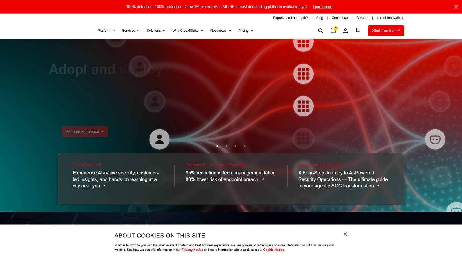 CrowdStrike — интерфейс нейросети CrowdStrike — интерфейс нейросети