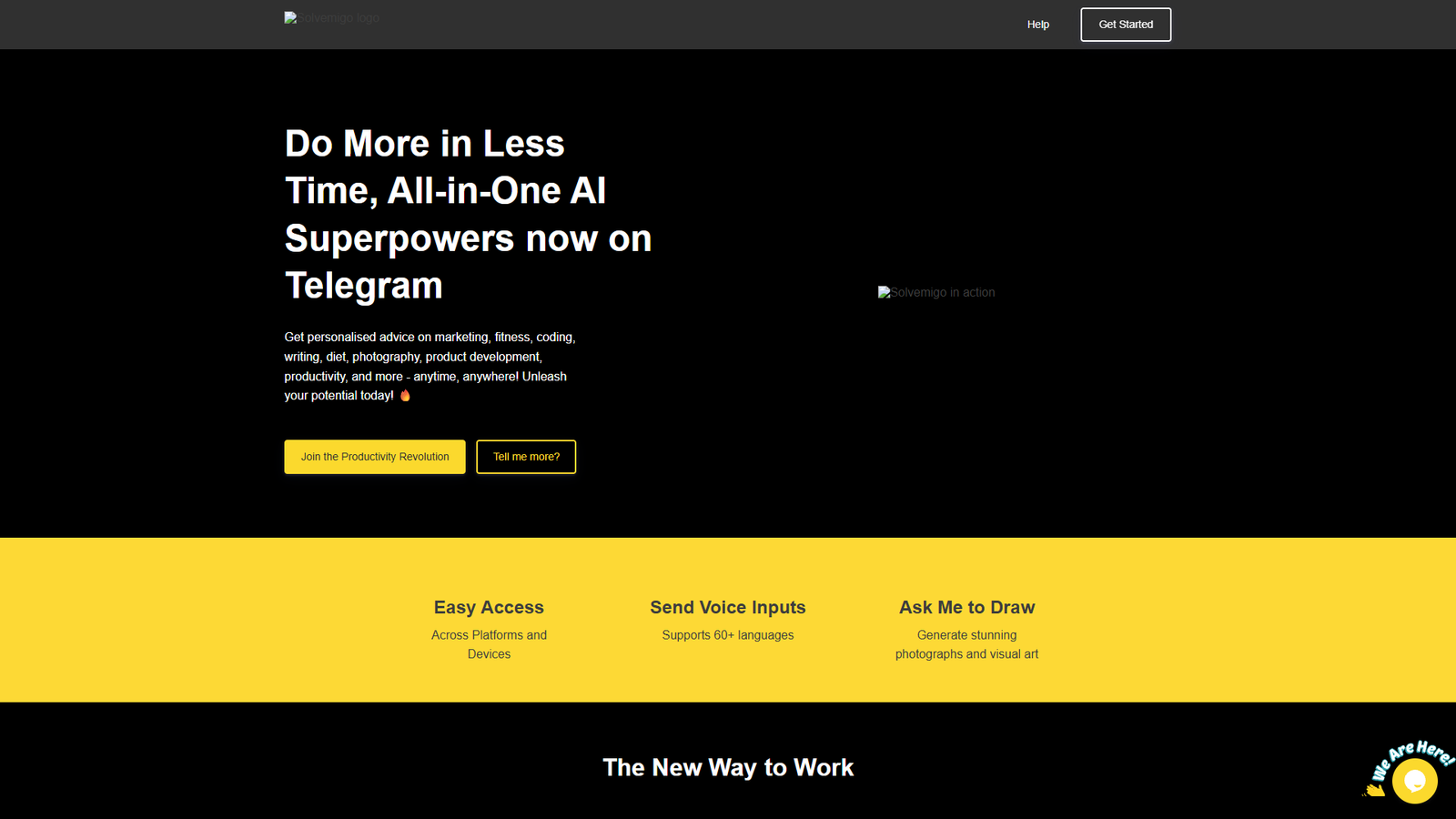 Solvemigo — интерфейс нейросети Solvemigo — интерфейс нейросети