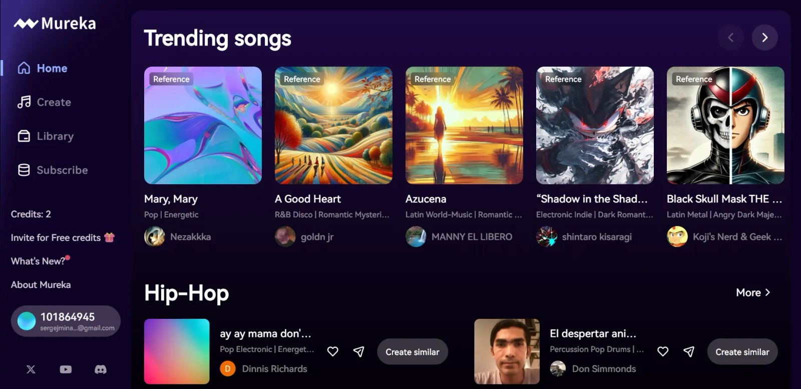 Mureka ai Home Mureka ai Home