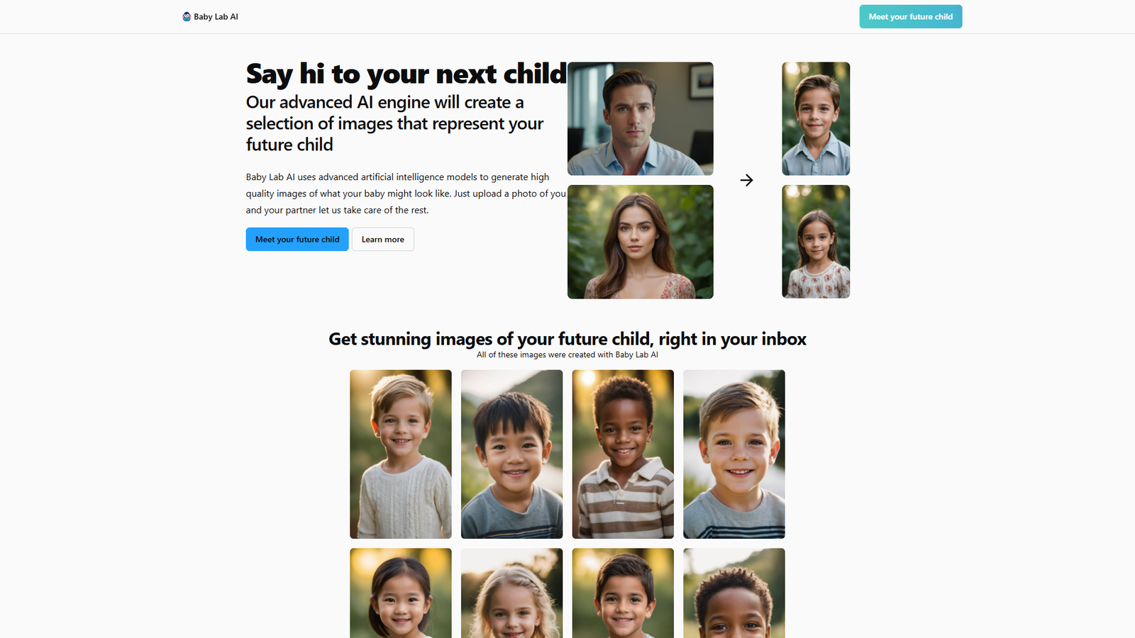 Baby Lab AI — интерфейс нейросети Baby Lab AI — интерфейс нейросети