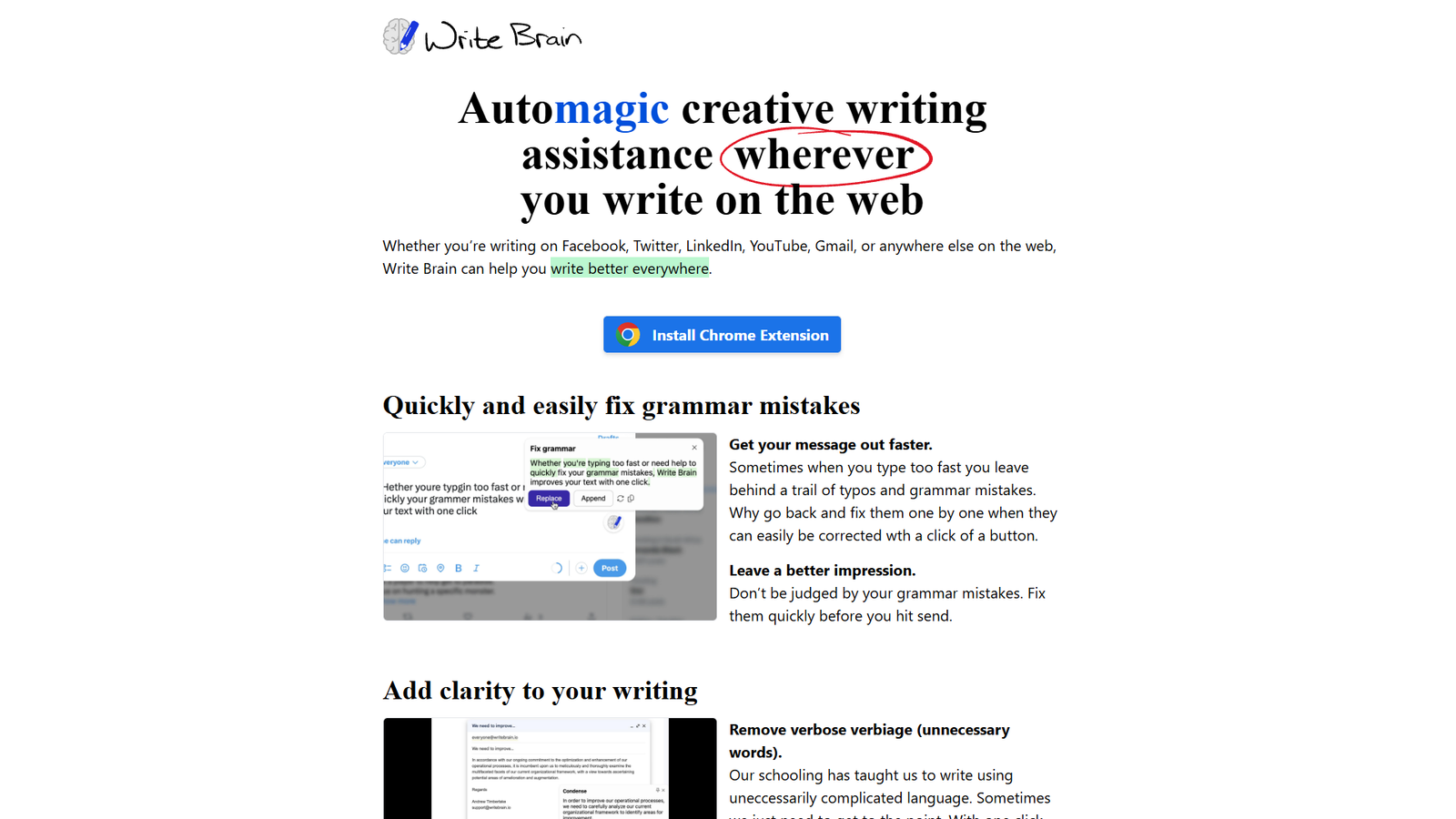 Write Brain — интерфейс нейросети Write Brain — интерфейс нейросети