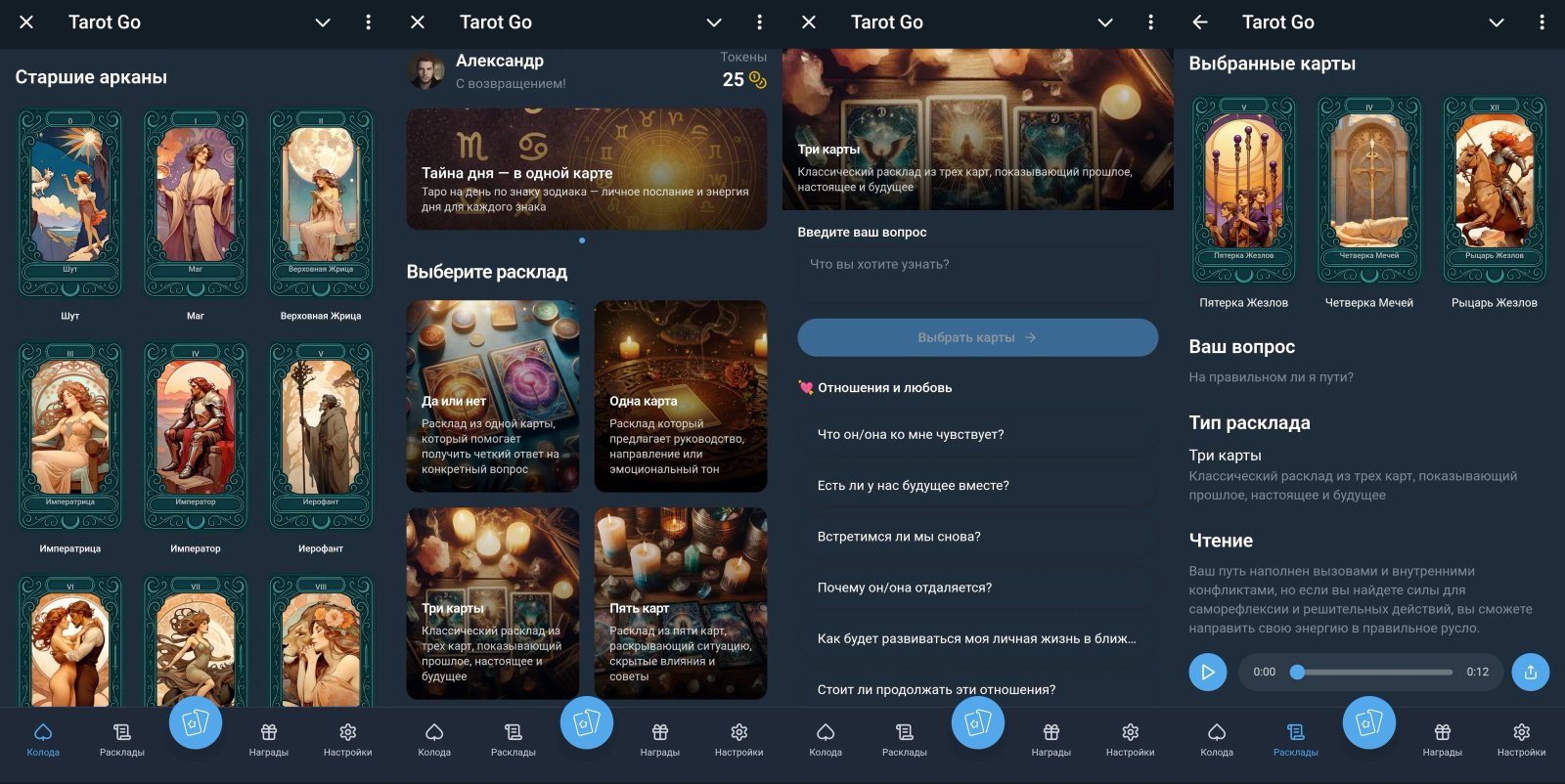 Tarot Go Расклады Tarot Go Расклады