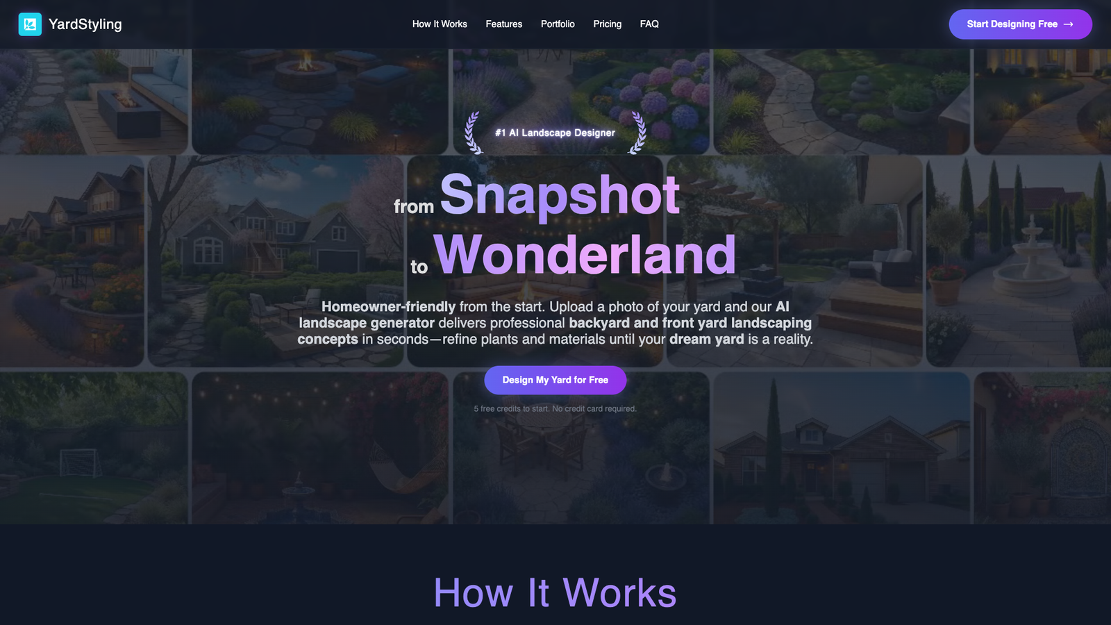 YardStyling — интерфейс нейросети