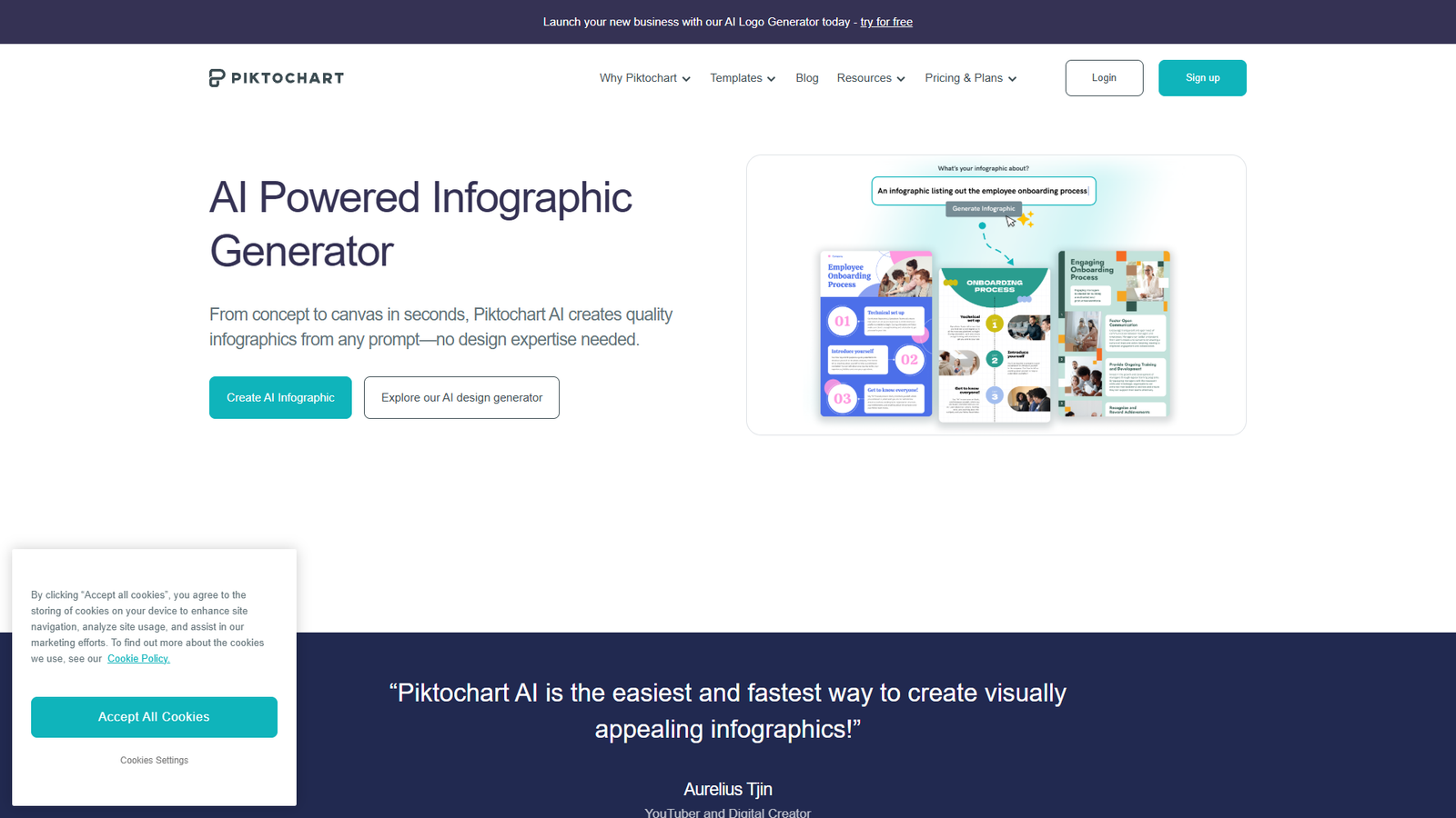 Piktochart AI Infographic Maker — интерфейс нейросети Piktochart AI Infographic Maker — интерфейс нейросети
