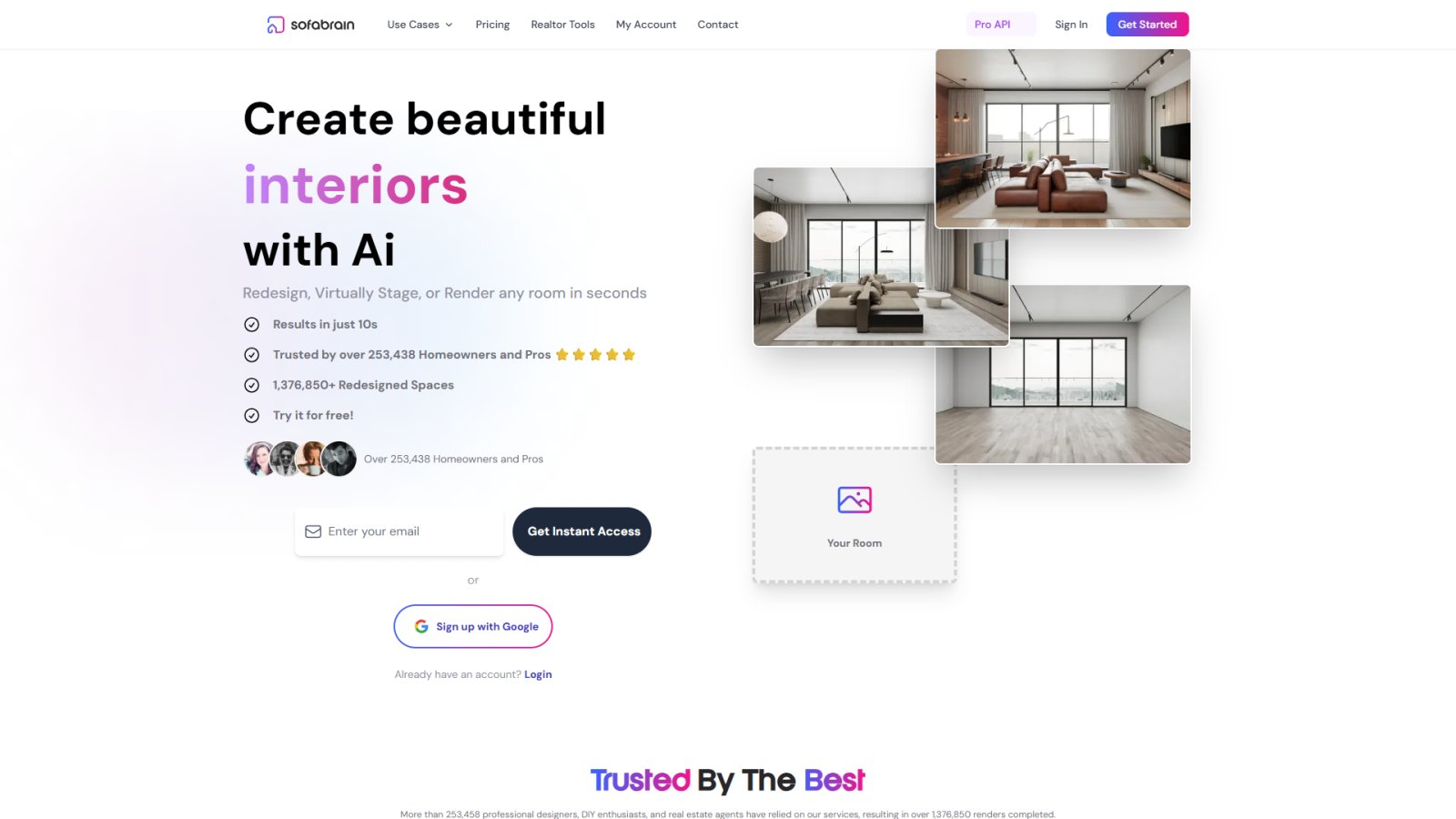 SofaBrain нейросеть Главная страница