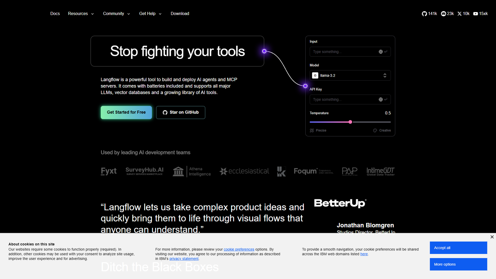 Langflow — интерфейс нейросети Langflow — интерфейс нейросети
