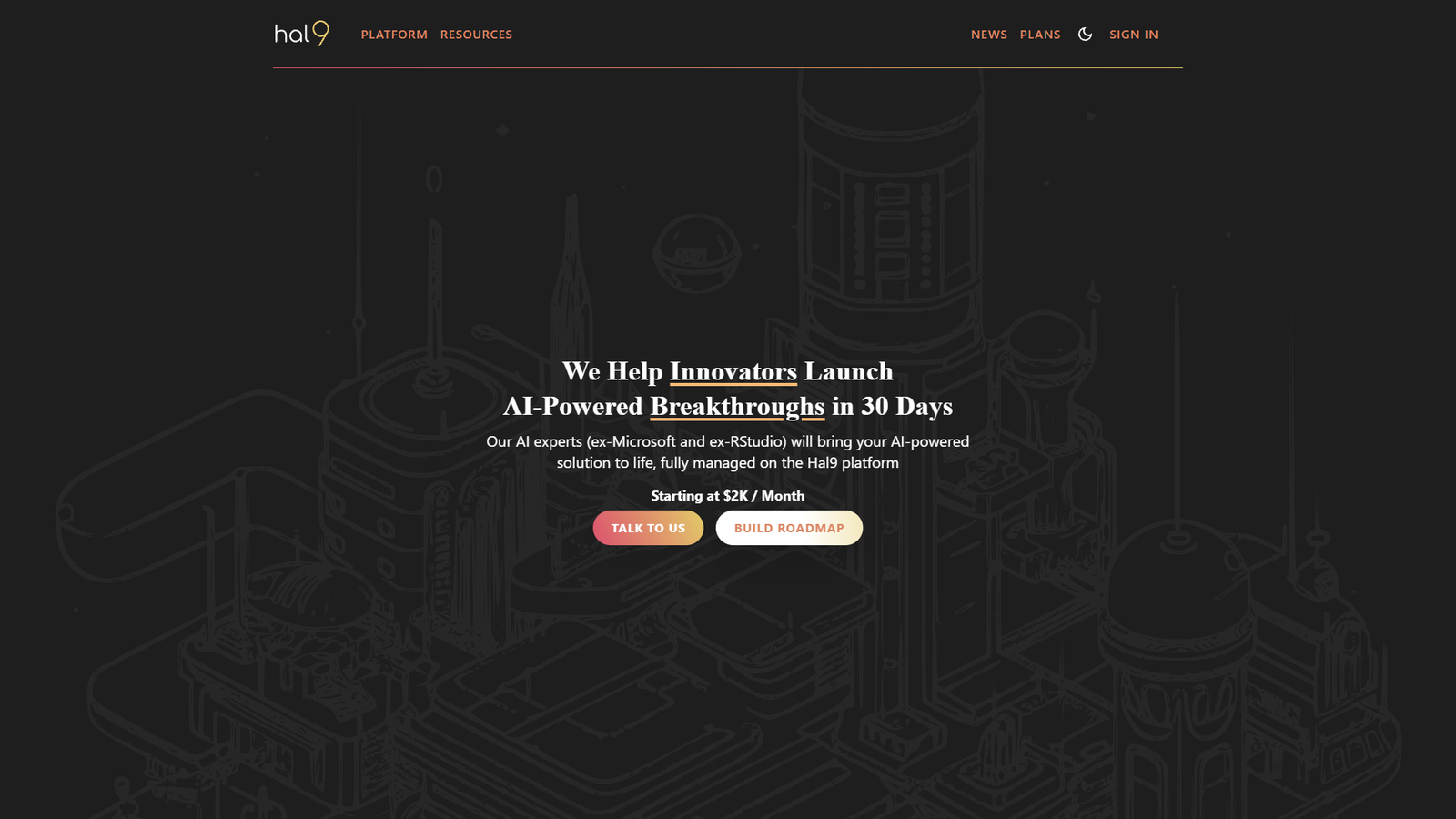 Hal9 Startups — интерфейс нейросети Hal9 Startups — интерфейс нейросети