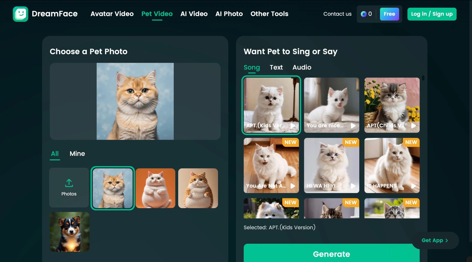 DreamFace Генерация картинки DreamFace Генерация картинки