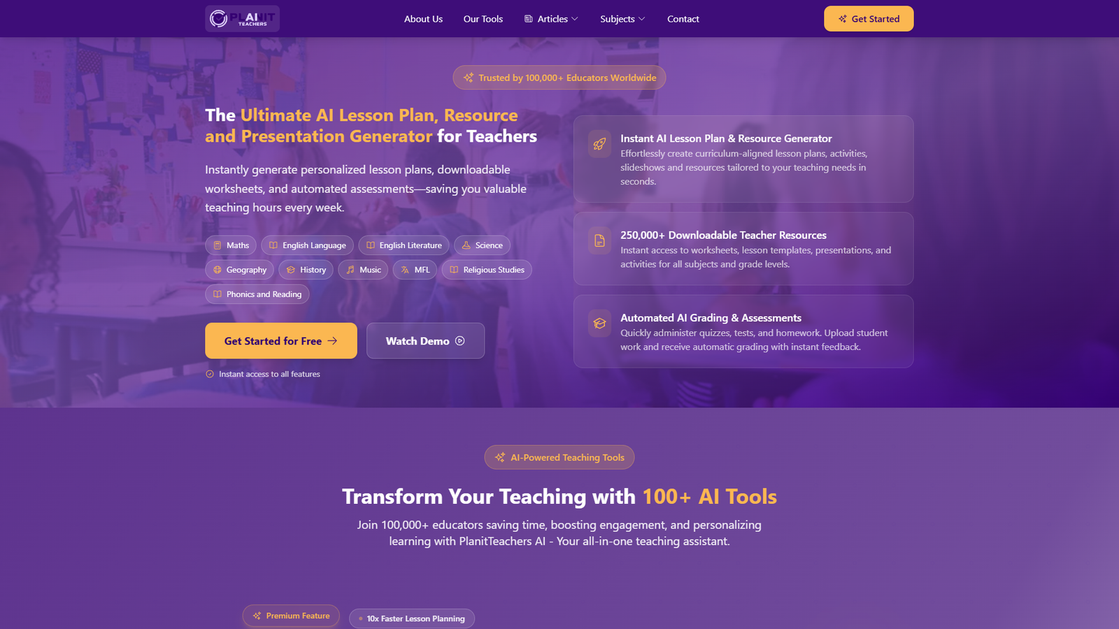 Planit Teachers — интерфейс нейросети Planit Teachers — интерфейс нейросети