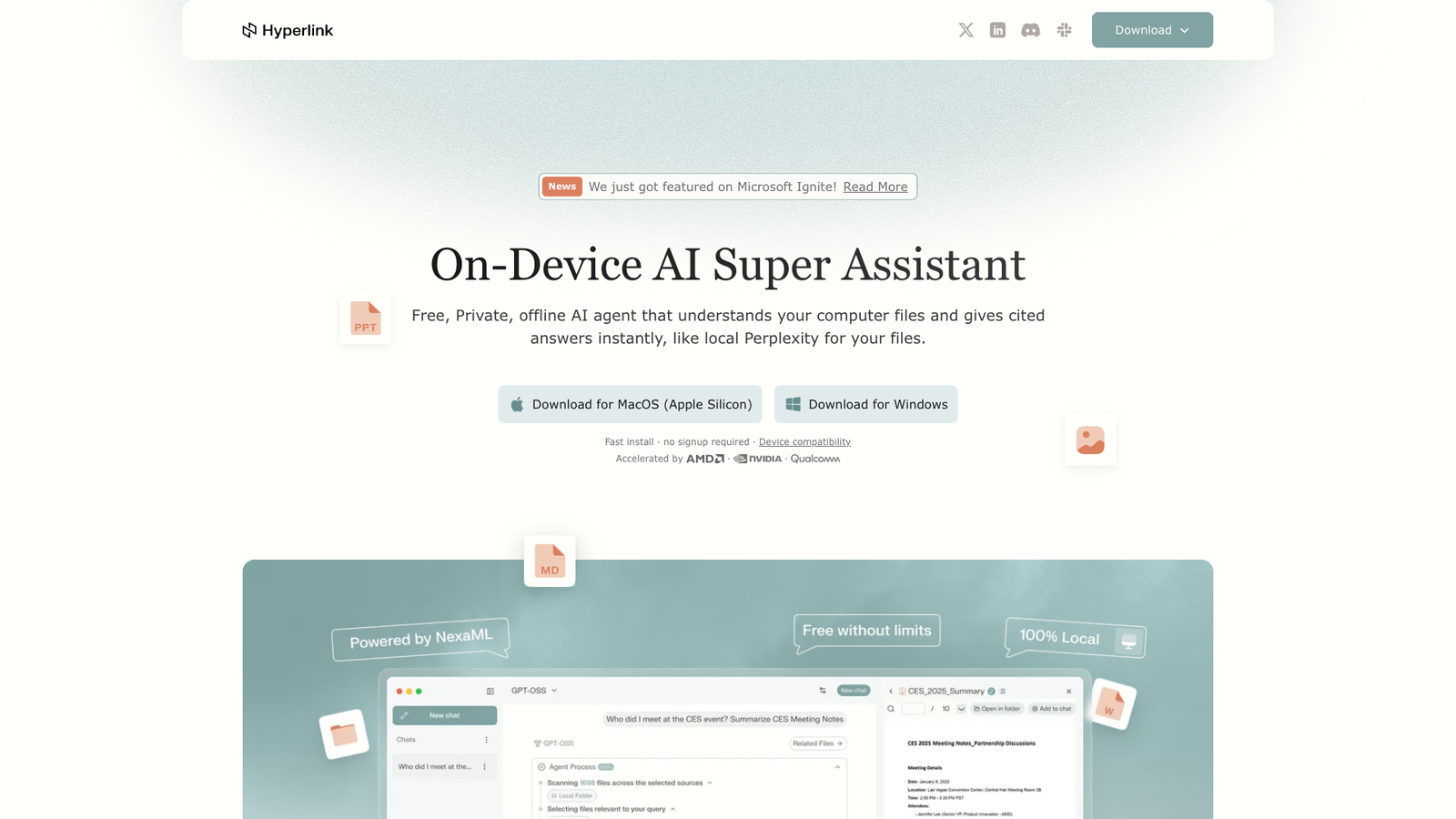 Hyperlink AI — интерфейс нейросети Hyperlink AI — интерфейс нейросети
