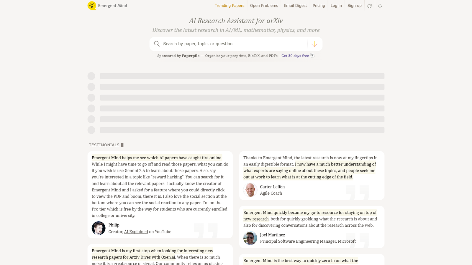 Emergent Mind — интерфейс нейросети Emergent Mind — интерфейс нейросети
