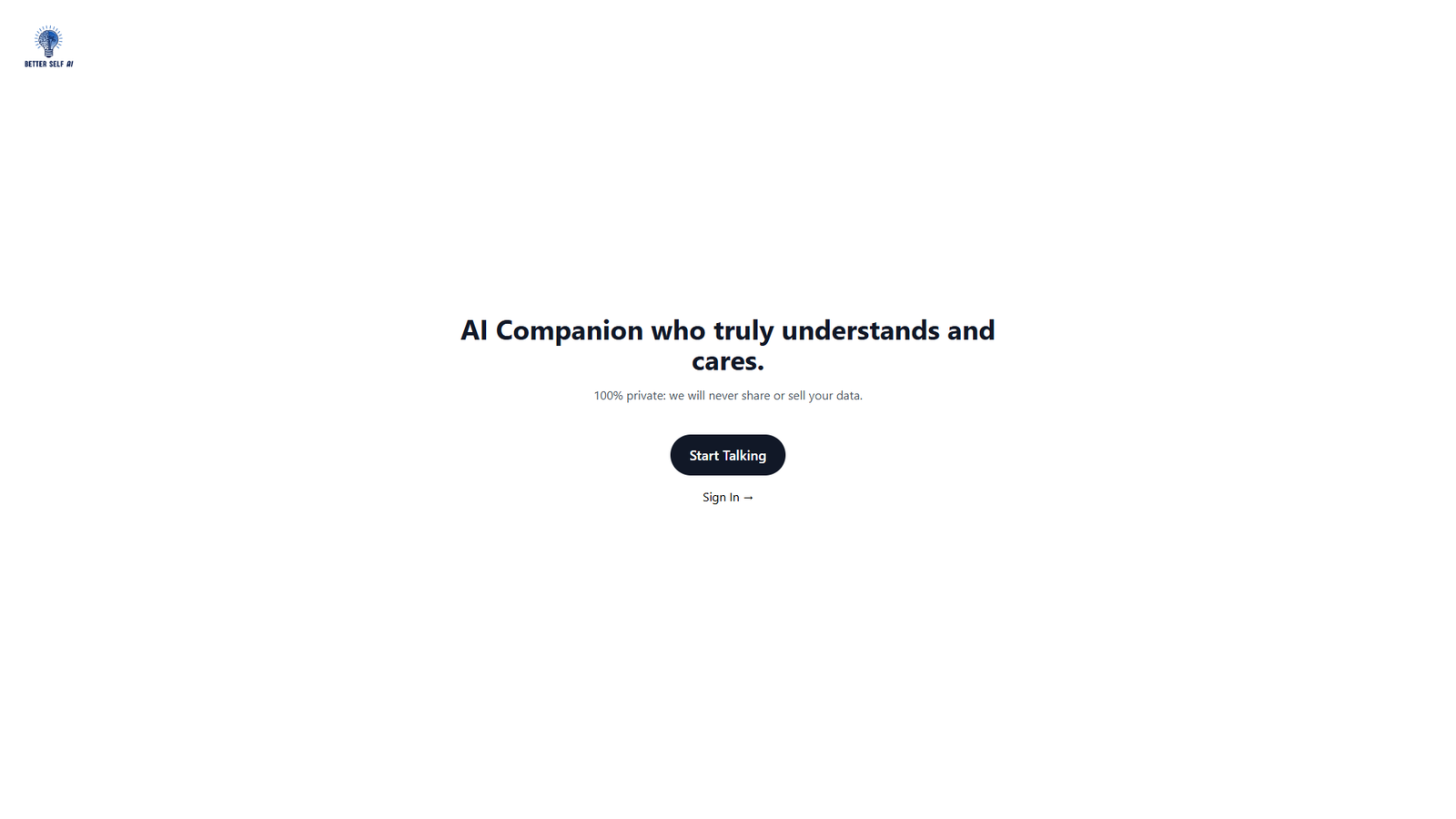 Better Self AI — интерфейс нейросети Better Self AI — интерфейс нейросети