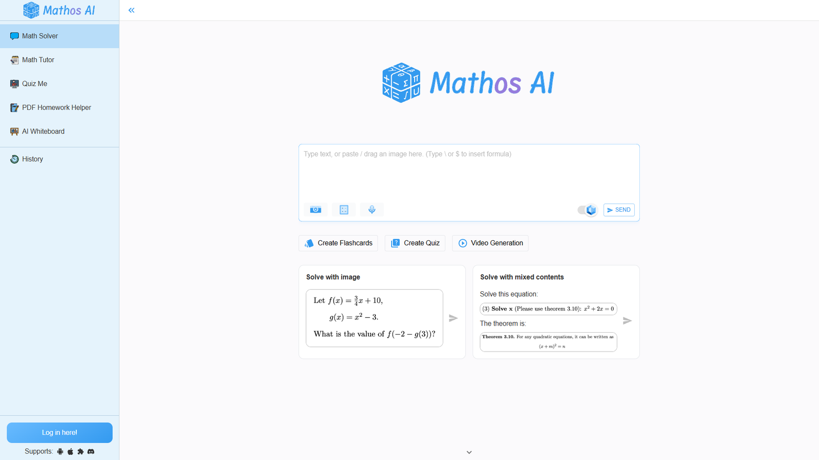 Mathos AI — интерфейс нейросети Mathos AI — интерфейс нейросети