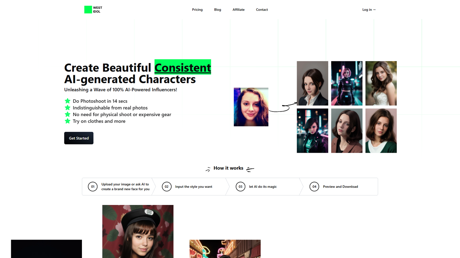 West Idol — интерфейс нейросети West Idol — интерфейс нейросети