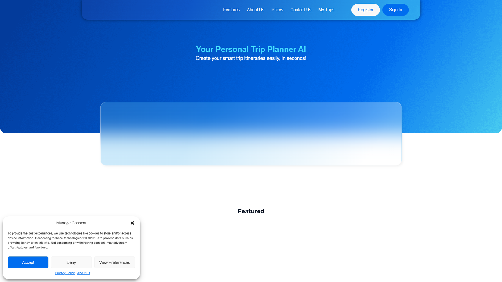 Easytrip.ai — интерфейс нейросети Easytrip.ai — интерфейс нейросети