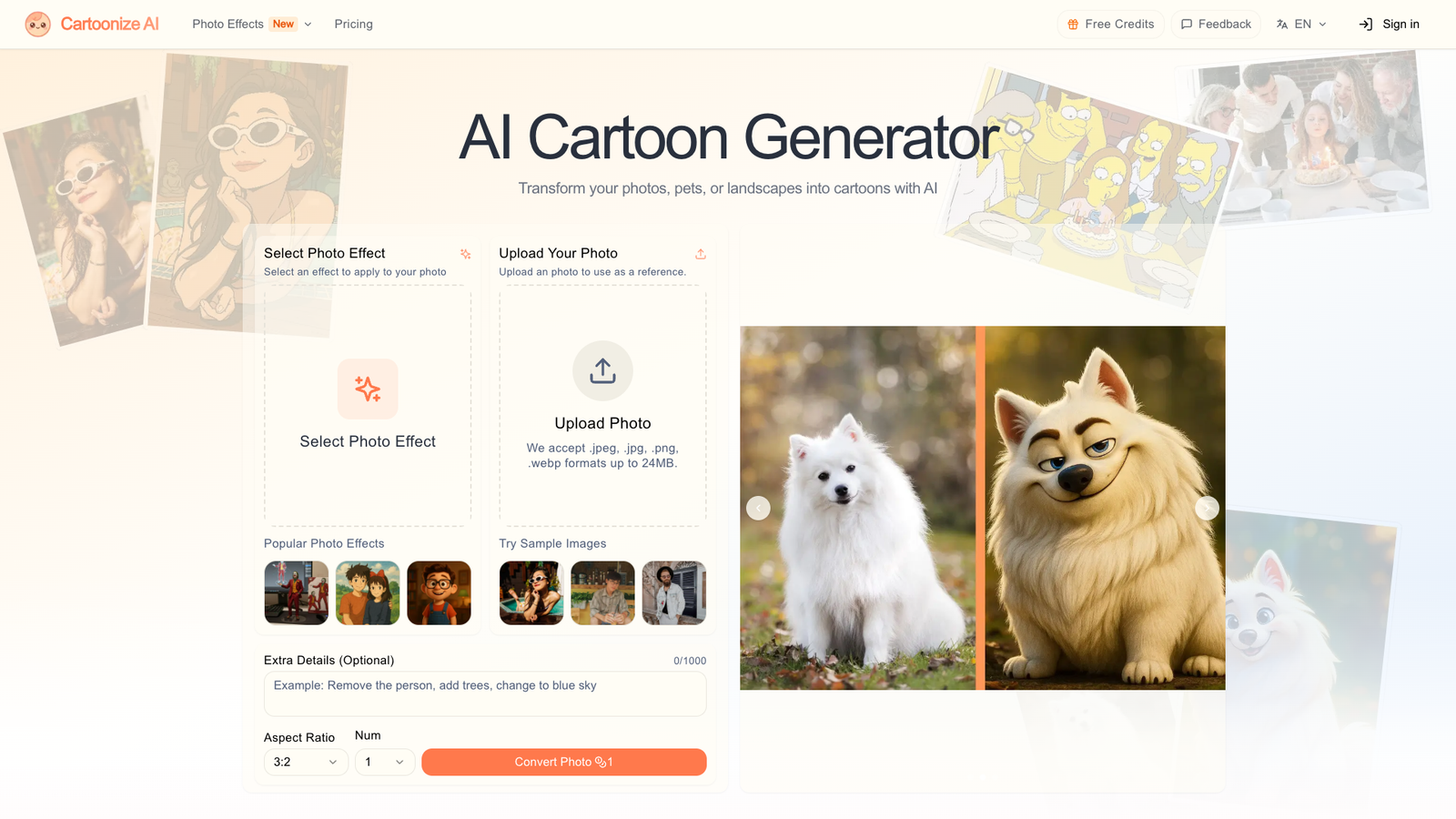 Cartoonize AI — интерфейс нейросети Cartoonize AI — интерфейс нейросети