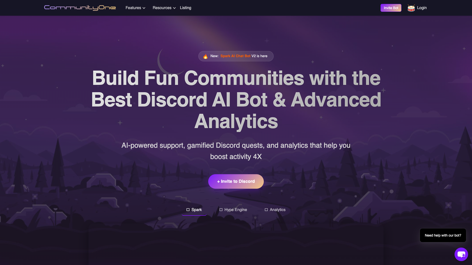 CommunityOne — интерфейс нейросети