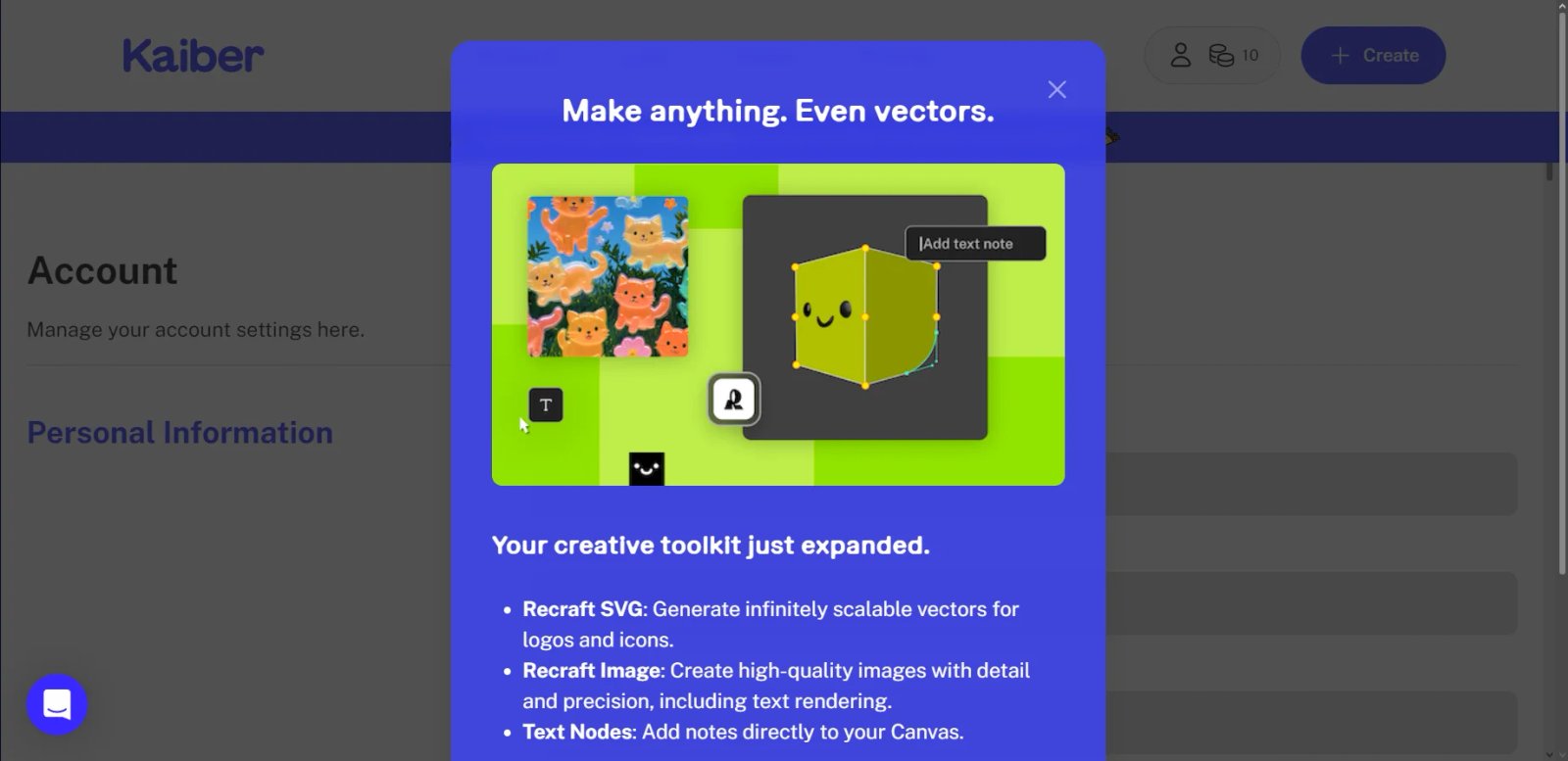 Kaiber AI Features Kaiber AI Features