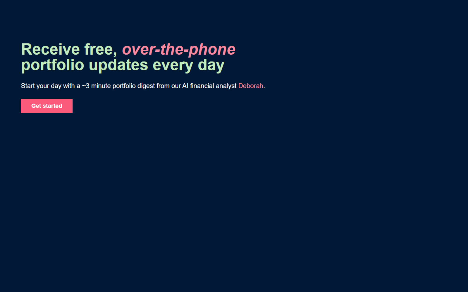 Daily Portfolio Updates — интерфейс нейросети Daily Portfolio Updates — интерфейс нейросети