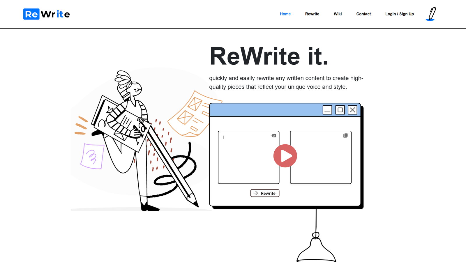 ReWrite It.AI — интерфейс нейросети ReWrite It.AI — интерфейс нейросети