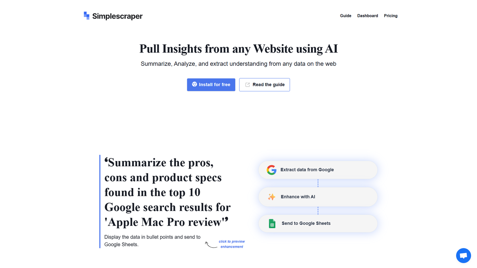 Simplescraper AI — интерфейс нейросети Simplescraper AI — интерфейс нейросети