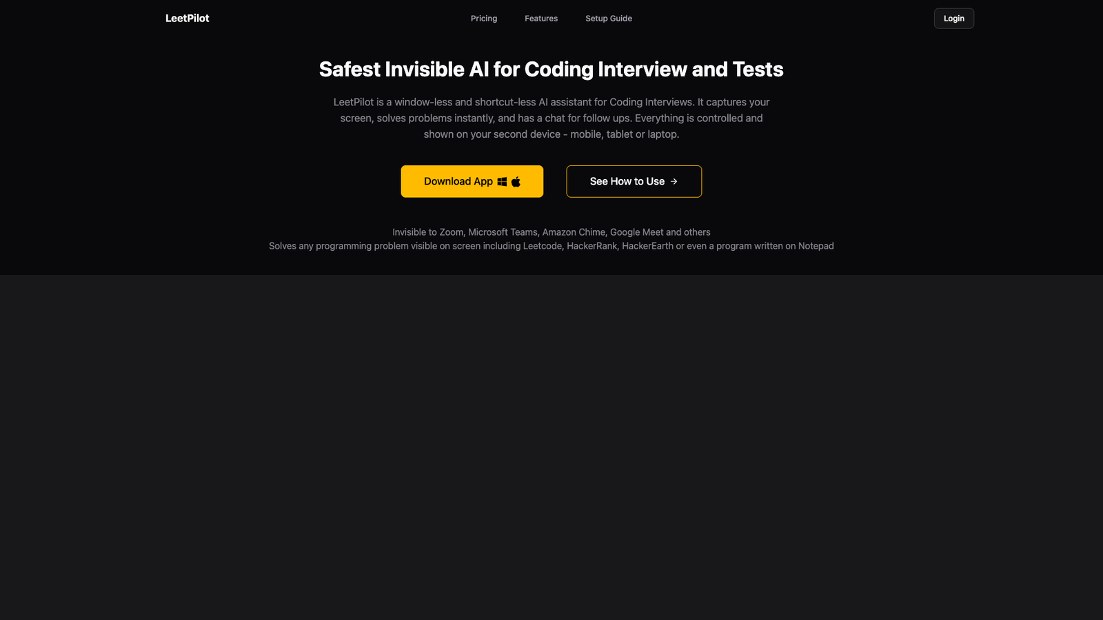 LeetPilot — интерфейс нейросети LeetPilot — интерфейс нейросети