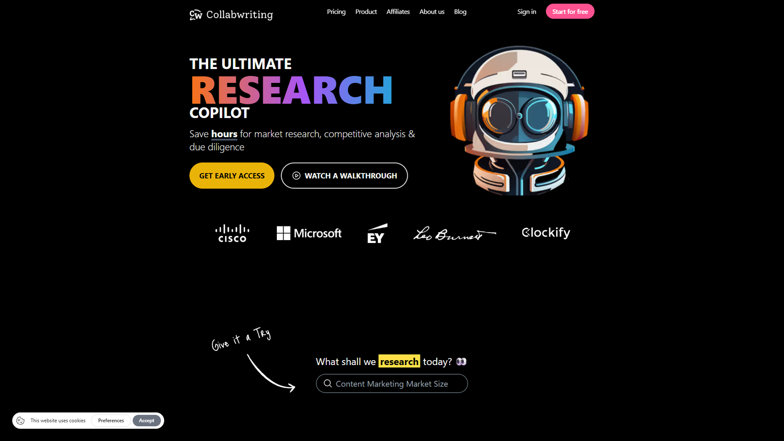 Collabwriting Research Copilot — интерфейс нейросети Collabwriting Research Copilot — интерфейс нейросети