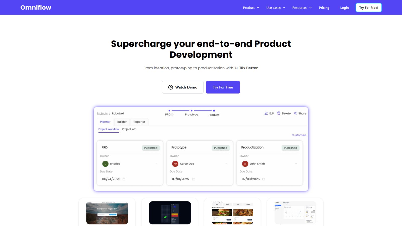 Omniflow нейросеть Главная страница