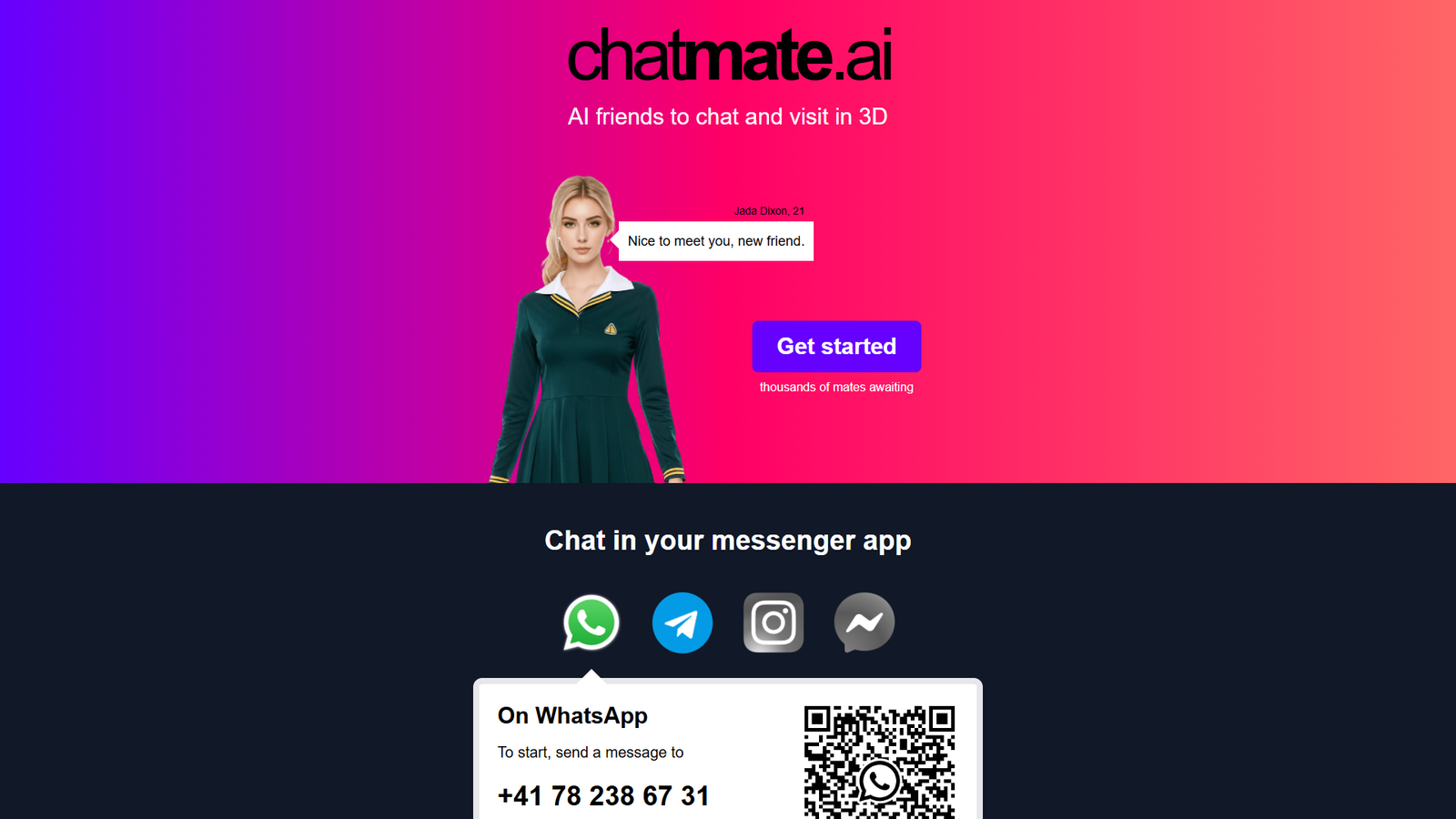 Chatmate AI — интерфейс нейросети Chatmate AI — интерфейс нейросети