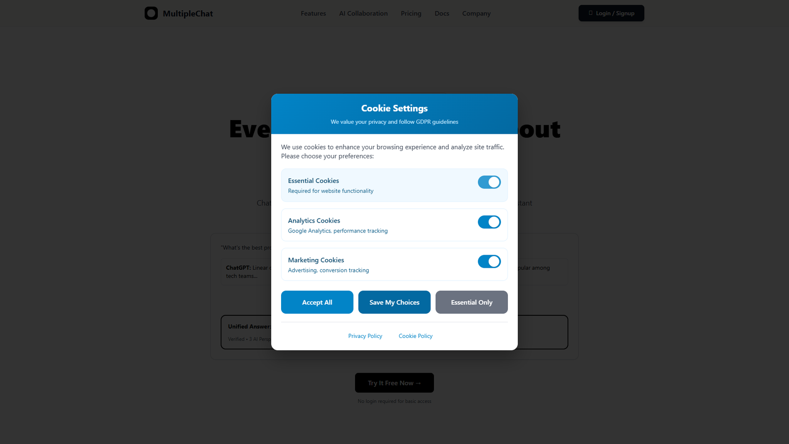MultipleChat — интерфейс нейросети MultipleChat — интерфейс нейросети