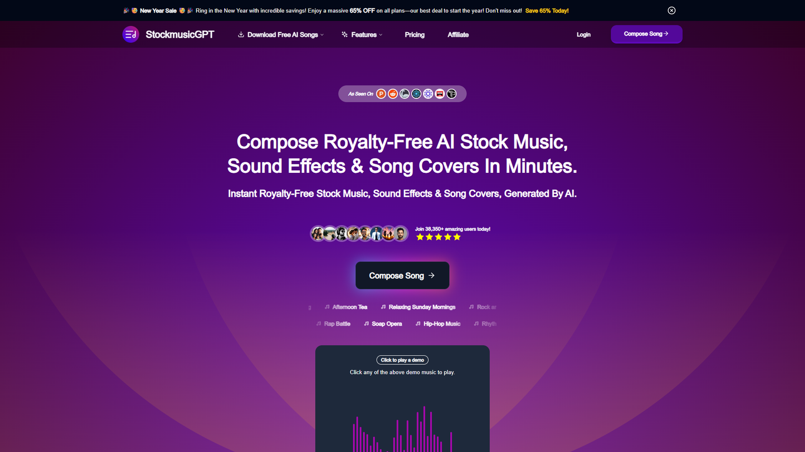 StockmusicGPT — интерфейс нейросети StockmusicGPT — интерфейс нейросети