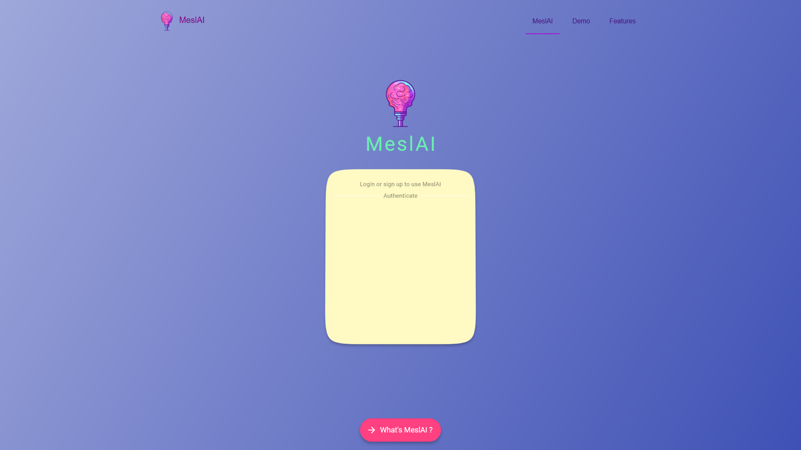 MeslAI — интерфейс нейросети MeslAI — интерфейс нейросети