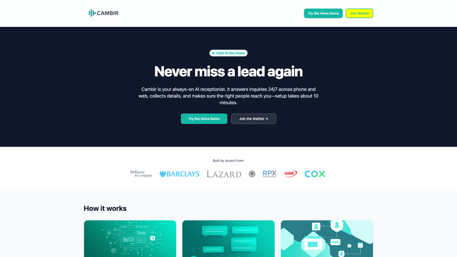 Cambir — интерфейс нейросети